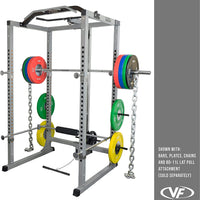 BD-11 Heavy Duty Power Rack/Squat Rack W/Chrome Pull up Bar and Power Cage Bundle Optins for a Complete Weightlifting Home Gym (BD-11 Power Rack)