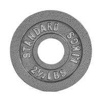Barbell Gray Olympic Cast Iron Weight Plate, 245Lb Set