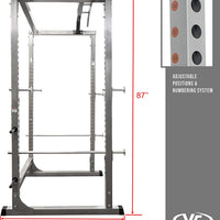 BD-11 Heavy Duty Power Rack/Squat Rack W/Chrome Pull up Bar and Power Cage Bundle Optins for a Complete Weightlifting Home Gym (BD-11 Power Rack)