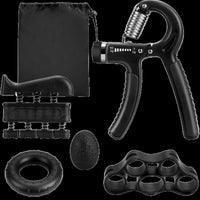 Hand Grip Strength Power Trainer Adjustable 5 in 1 Gripper Strengthener Set