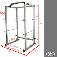 BD-11 Heavy Duty Power Rack/Squat Rack W/Chrome Pull up Bar and Power Cage Bundle Optins for a Complete Weightlifting Home Gym (BD-11 Power Rack)